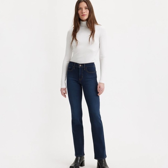 Levi’s 315 Shaping Bootcut Dark Wash High Rise W28 L31 Stretch Denim Jeans - Picture 2 of 16